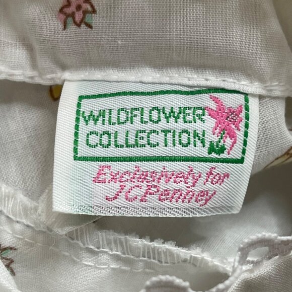 Vintage Wildflower Collection Floral Dress Girls‎ Size 5 High Neck Lace Cottage - Picture 8 of 13